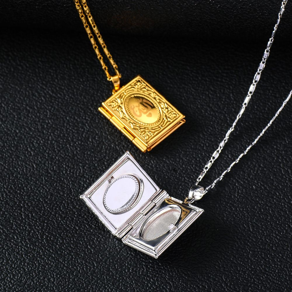 Last Pet Photo Locket Necklace – Book-Style Memorial Pendant