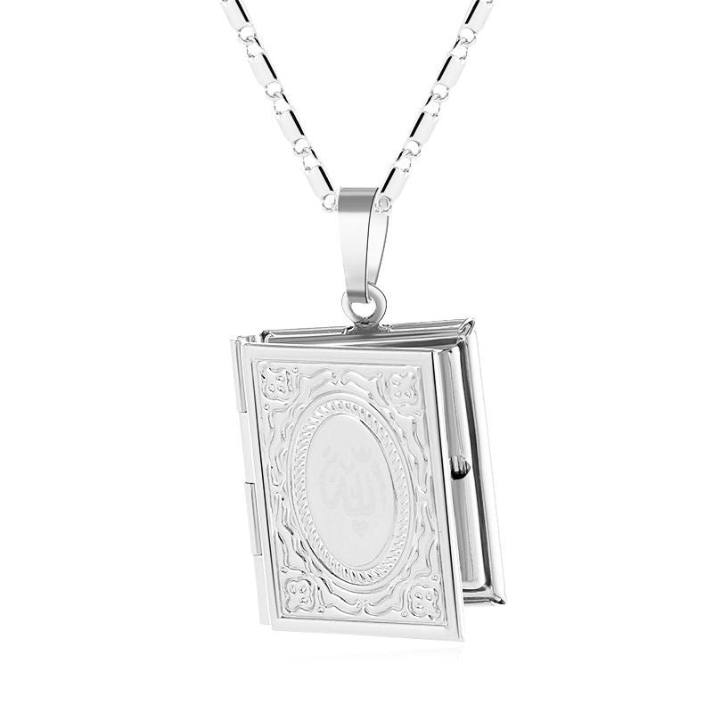 Last Pet Photo Locket Necklace – Book-Style Memorial Pendant