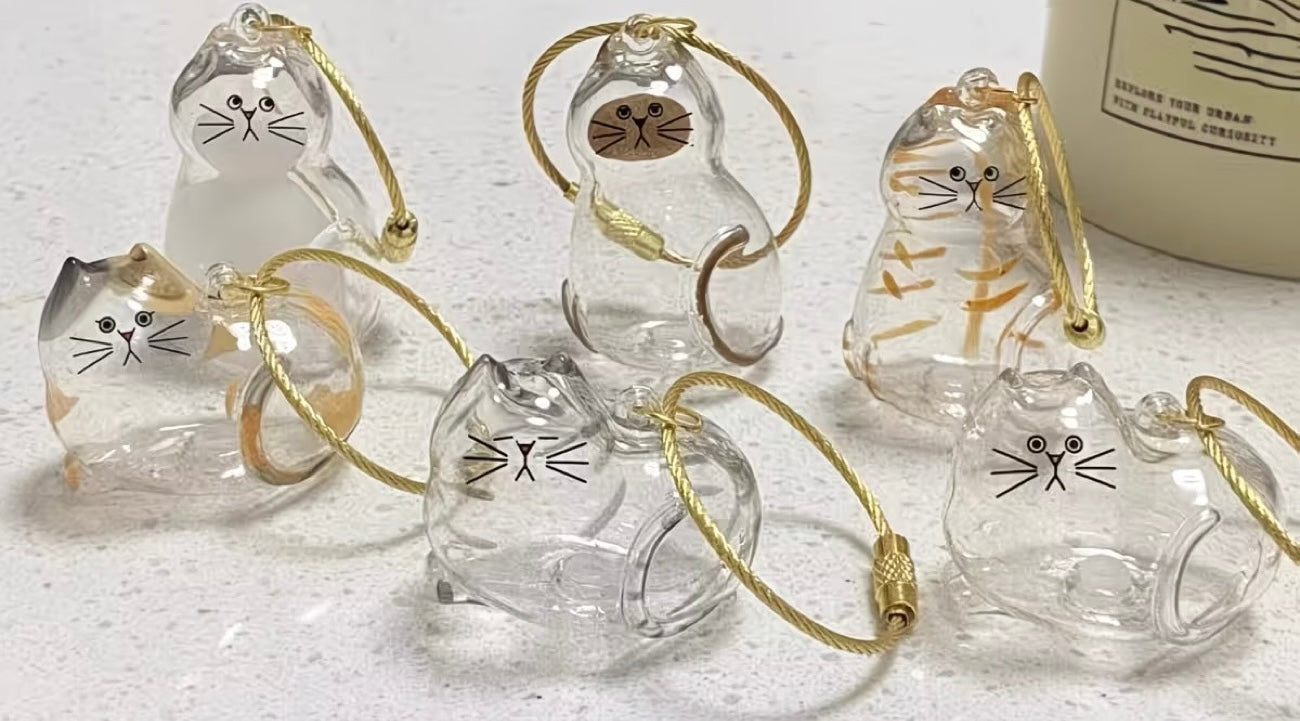 Cat Fur Keepsake Charm – Transparent Bag Pendant